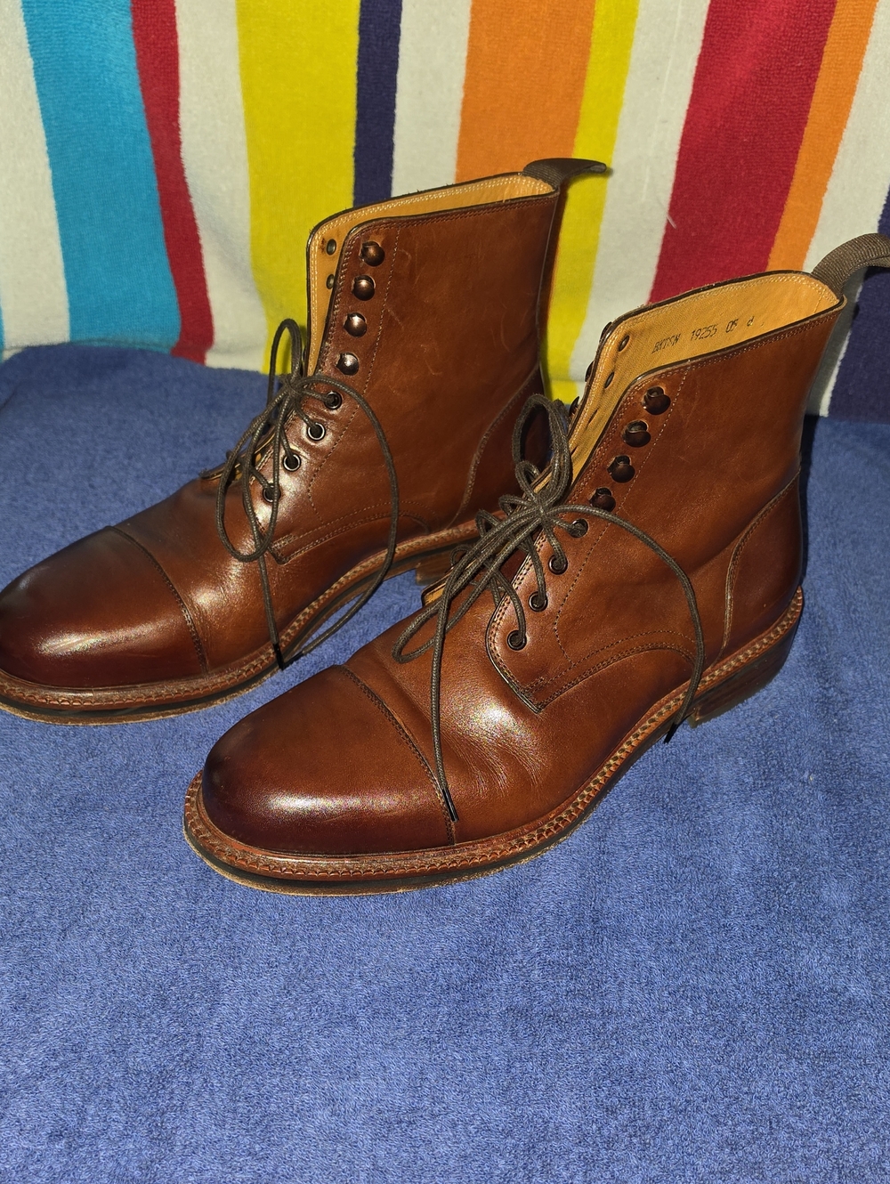 Beckett Simonon Dowler Boots - Brown Leather Men's Size 8